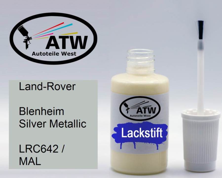 Land-Rover, Blenheim Silver Metallic, LRC642 / MAL: 20ml Lackstift, von ATW Autoteile West.